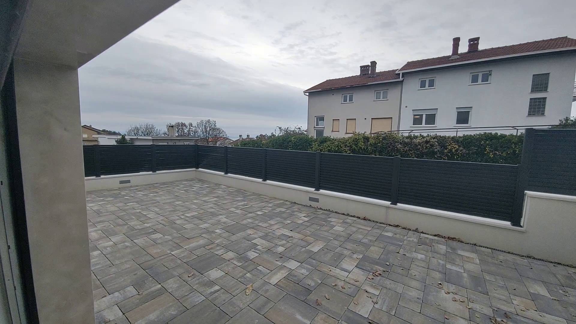 Finished driveway and terrace